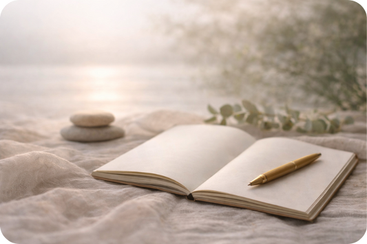 Reflections - Journal Writing, Calm, Serene, Sunset Shore