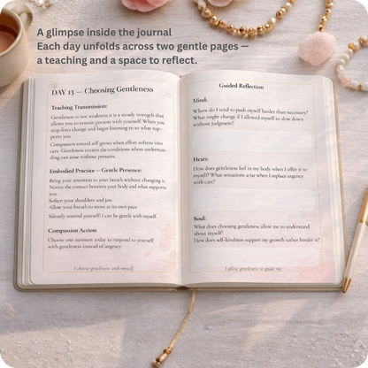 Peace Compassion Love — 30-Day Guided Journal