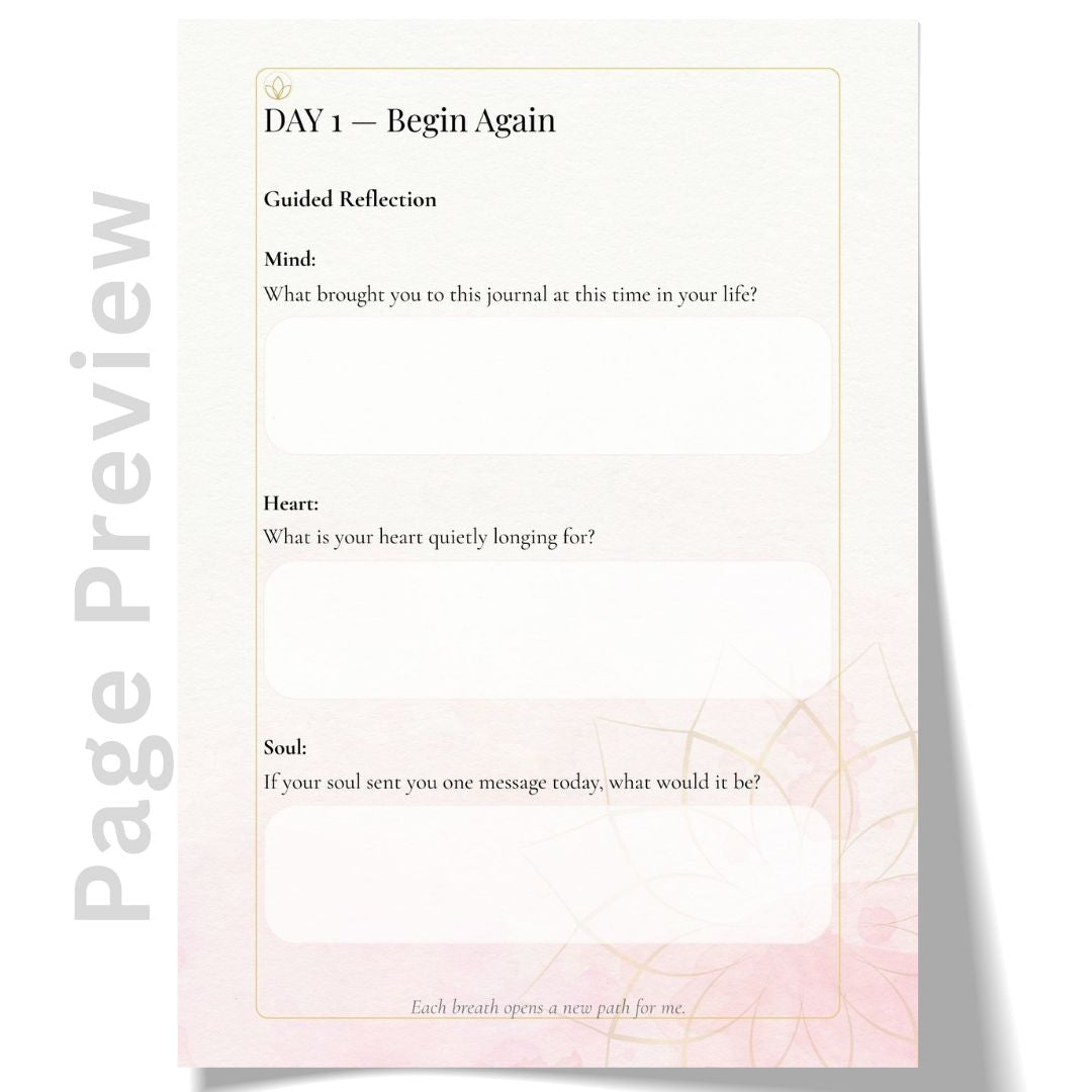 Peace Compassion Love — 30-Day Guided Journal for Mindfulness