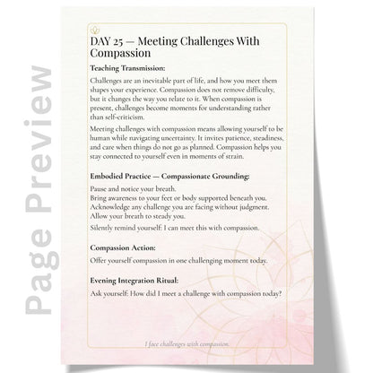 Peace Compassion Love — 30-Day Guided Journal for Mindfulness